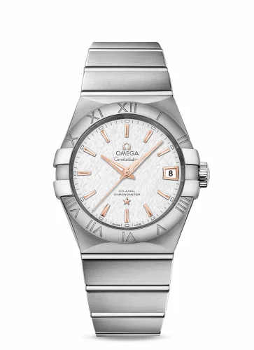 Omega Constellation Co-Axial 38 Stainless Steel / Silver Slik 123.10.38.21.02.002 (12310382102002)